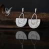 Half Moon Hoopback Earrings