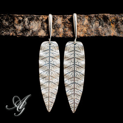 Silver Leaf Earrings